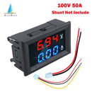 0.56'' 0-100V 10A 50A 100A LED Digital Voltmeter Ammeter Car Motocycle Voltage Current Meter Volt Detector Tester Monitor Panel
