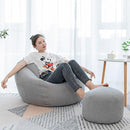 Meijuner Lazy Sofa Cover Solid Chair Covers without Filler/Inner Bean Bag Pouf Puff Couch Tatami Living Room Furniture Cover