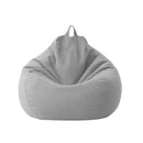 Large Small Lazy Sofas Cover Chairs without Filler Linen Cloth Lounger Seat Bean Bag Pouf Puff Couch Tatami Living Room Beanbags