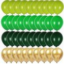 40pcs Green Balloons Set Olive Balloon Metallic Confetti Ballon Jungle Safari Animal Birthday Party Decorations kids Air globos
