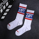 1 pair Men Fashion Hip Hop Hit Color On Fire Crew Socks Red Flame Blaze Power Torch Hot Warmth Street Skateboard Cotton Socks