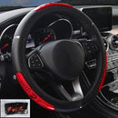 Car Steering Wheel Covers 100% Brand New Reflective Faux Leather Elastic China Dragon Design Auto Steering Wheel Protector