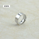 4mm 6mm 8mm Wide Stainless Steel Rings High Polished 2020 New Fashion Classic And Generous For Men's And Women's Ring Jewelry Gi
