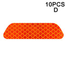 10pcs Car Door Sticker Decal Warning Mark Tape Reflective Sticker Reflective Strip OPEN High Sign Safety Light Reflector Strip