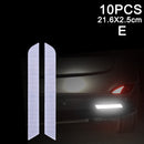 10pcs Car Door Sticker Decal Warning Mark Tape Reflective Sticker Reflective Strip OPEN High Sign Safety Light Reflector Strip