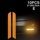 10pcs Car Door Sticker Decal Warning Mark Tape Reflective Sticker Reflective Strip OPEN High Sign Safety Light Reflector Strip