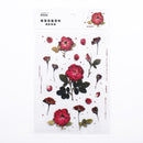 Mohamm 1Pcs Flat Spring To Flower Series Decoration Sticker PET Creative Stationary School Supplies