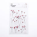 Mohamm 1Pcs Flat Spring To Flower Series Decoration Sticker PET Creative Stationary School Supplies