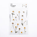 Mohamm 1Pcs Flat Spring To Flower Series Decoration Sticker PET Creative Stationary School Supplies
