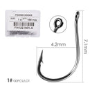 100pcs/ Box Japan Izu Fish Hook High Carbon Steel Barbed In Fly Fishing Hook Worm Pond Fishing Bait Holder Jig Hole Pesca Hooks