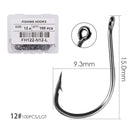100pcs/ Box Japan Izu Fish Hook High Carbon Steel Barbed In Fly Fishing Hook Worm Pond Fishing Bait Holder Jig Hole Pesca Hooks