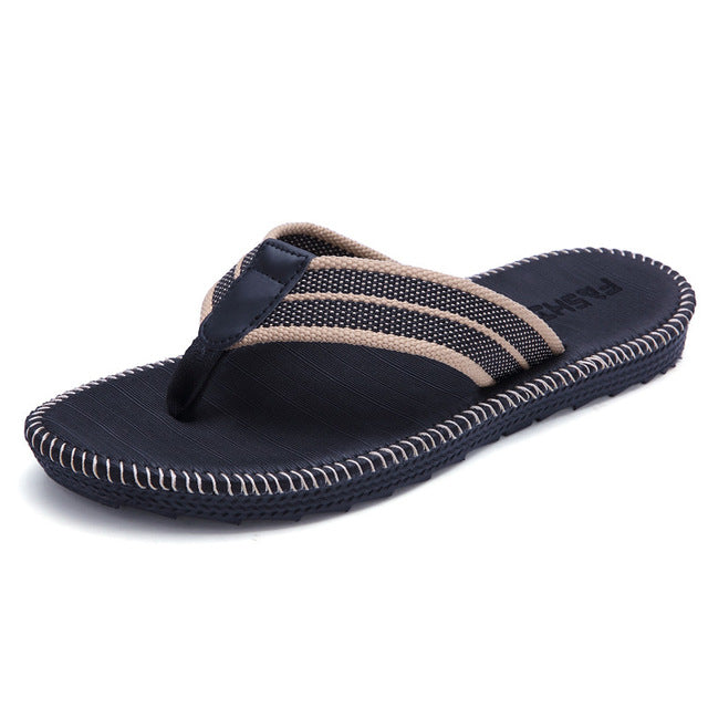 Summer Couples Men And Women Fashion Trend Flip Flops Home Slippers Non-Slip Beach Sewing Cool Student Clip Outside Slides