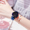 Women watch Elegant Magnet Fashion Quartz Wristwatch Buckle Starry Sky Roman Numeral Watch for women gift for Ladies