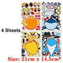 Kids DIY Stickers Puzzle Games Make-a-Face Princess Animal Dinosaur Assemble  Jigsaw Children Recognition Training Education Toy