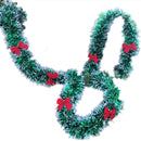 2020 New 2M Christmas Garland Home Party Wall Door Decor Christmas Tree Ornaments Tinsel Strips with Bowknot Party Supplies U3
