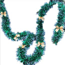 2020 New 2M Christmas Garland Home Party Wall Door Decor Christmas Tree Ornaments Tinsel Strips with Bowknot Party Supplies U3