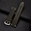 Retro Genuine Leather Strap Oil Wax Oily Discoloration Cowhide Leather Watchband 18 20 22 24mm High Quality Business Watch Band