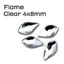 20pcs Pear Flame Nail Mix Color Rhinestones Gems Diamond Gold Bottom Flat Back Nail art Strass Stone 3D Charms Nails Accessories