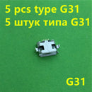 20Models Micro USB 5pin Female Connector For Mobile Phone Charging SMT Socket Data Jack Connector Port PCB Board Drop Shipping