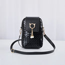 2020 Autumn Winter Mini Cross-body Mobile Phone Shoulder Bag Woven Pearl Tassel Cover-style Female Bag Shoulder Diagonal Bag