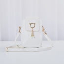 2020 Autumn Winter Mini Cross-body Mobile Phone Shoulder Bag Woven Pearl Tassel Cover-style Female Bag Shoulder Diagonal Bag
