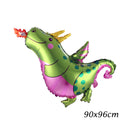 1pc Large 4D Dinosaur Foil Balloons Green Dinosaur Standing Dragon Birthday Party Decorations Kids Supplies Boy Toys Air Globos
