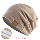 Fashion Bonnet Hat For Men And Women Autumn Knitted Solid Color Skullies Beanies Spring Casual Soft Turban Hats Hip Hop Beanie