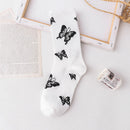 Japanese Cotton Cartoon Pattern Hip Hop Style Breathable Mid Tube Socks Skateboard Socks 1Pair Soft Long Sock for Men