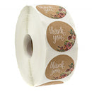 10 Style 50Pcs/wad Floral Thank You Stickers 1 inch Round seal label handmade scrapbooking Envelope stationery sticker