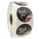 10 Style 50Pcs/wad Floral Thank You Stickers 1 inch Round seal label handmade scrapbooking Envelope stationery sticker