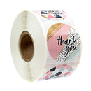 10 Style 50Pcs/wad Floral Thank You Stickers 1 inch Round seal label handmade scrapbooking Envelope stationery sticker