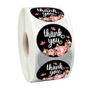 10 Style 50Pcs/wad Floral Thank You Stickers 1 inch Round seal label handmade scrapbooking Envelope stationery sticker