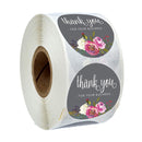 10 Style 50Pcs/wad Floral Thank You Stickers 1 inch Round seal label handmade scrapbooking Envelope stationery sticker