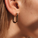 17KM Trendy Hollow Chain Hoop Earrings For Women Gothic Geometric Gold Earrings Punk Statement Circle Earring Brincos Jewelry