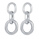 17KM Trendy Hollow Chain Hoop Earrings For Women Gothic Geometric Gold Earrings Punk Statement Circle Earring Brincos Jewelry