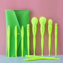 10 pcs Candy Color Makeup Brushes Set With Bag 2020 New Powder Foundation Eyebrow Eyeshadow Blush Make Up Tools Kit