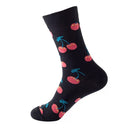 1pair Combed Cotton Fashion Hip Hop Man woman Socks Harajuku  fruit Skateboard oil painting animal Happy Socks Funny Sokken