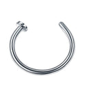 1pcs U Shaped Fake Nose Ring Hoop Septum Rings Stainless Steel Nose Piercing Fake Piercing Oreja Pircing Jewelry