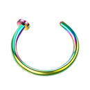 1pcs U Shaped Fake Nose Ring Hoop Septum Rings Stainless Steel Nose Piercing Fake Piercing Oreja Pircing Jewelry