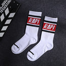 1 pair Men Fashion Hip Hop Hit Color On Fire Crew Socks Red Flame Blaze Power Torch Hot Warmth Street Skateboard Cotton Socks