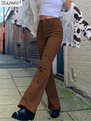 Women's jeans woman high waist brown Pants Jeans Women's pants Jean women clothing undefined streetwear Woman trousers e girl
