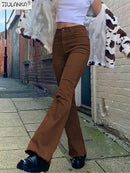 Women's jeans woman high waist brown Pants Jeans Women's pants Jean women clothing undefined streetwear Woman trousers e girl