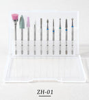 10 Pcs Diamond Milling Cutters For Manicure Carbide Nail Drill Bits Kits Equipment Tools