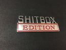 1X 3D ABS Emblem SHITBOX EDITION Badge Car Tail Side Sticker Accessories