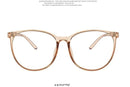 2021 Round Computer Glasses Anti Blue Light Glasses Blocking Men Women Super Light Frame Eyeglasses Pink Clear Spectacles