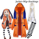 Anime Kakegurui Yomoduki Runa Jacket Hoodie Coat Yumeko Jabami Cosplay Costume Japanese School Girls Uniform