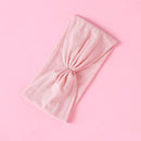 1PCS New Braid Nylon Bow Headbands,Cable Knit Solid Wide Nylon Headbands Turban, Baby Girls Head Wrap Hair Accessories 27 colors