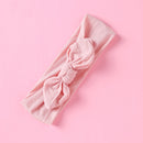 1PCS New Braid Nylon Bow Headbands,Cable Knit Solid Wide Nylon Headbands Turban, Baby Girls Head Wrap Hair Accessories 27 colors