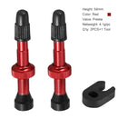 2 Pcs/set Bicycle 40/60/80mm Valve for Compatible Road MTB Bicycle Tubeless Tires Brass Core Alloy Stem Tubeless Sealant