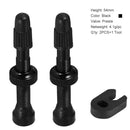 2 Pcs/set Bicycle 40/60/80mm Valve for Compatible Road MTB Bicycle Tubeless Tires Brass Core Alloy Stem Tubeless Sealant